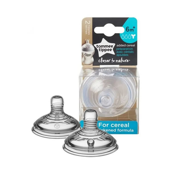 Imagen de TOMMEE TIPPEE TETINA CLOSER TO NATURE CEREALES [2 uni.]