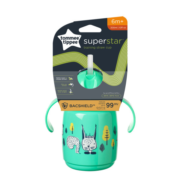 Imagen de TOMMEE TIPPEE VASO TRAINER VERDE +6M [300 ml]