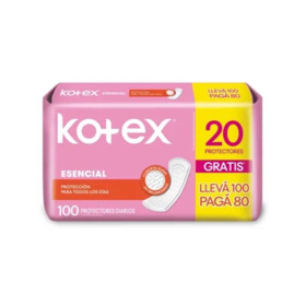 Imagen de KOTEX PROTECTORES ESENCIAL CLASSIC [100 uni.]